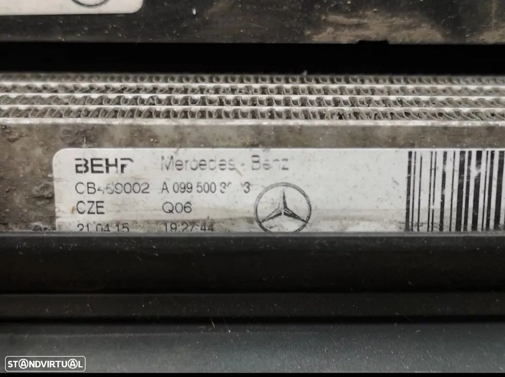 Conjunto Radiadores com Ventoinha ORIGINAL para Mercedes W222 S400 S500 Gasolina 2013+ - 12