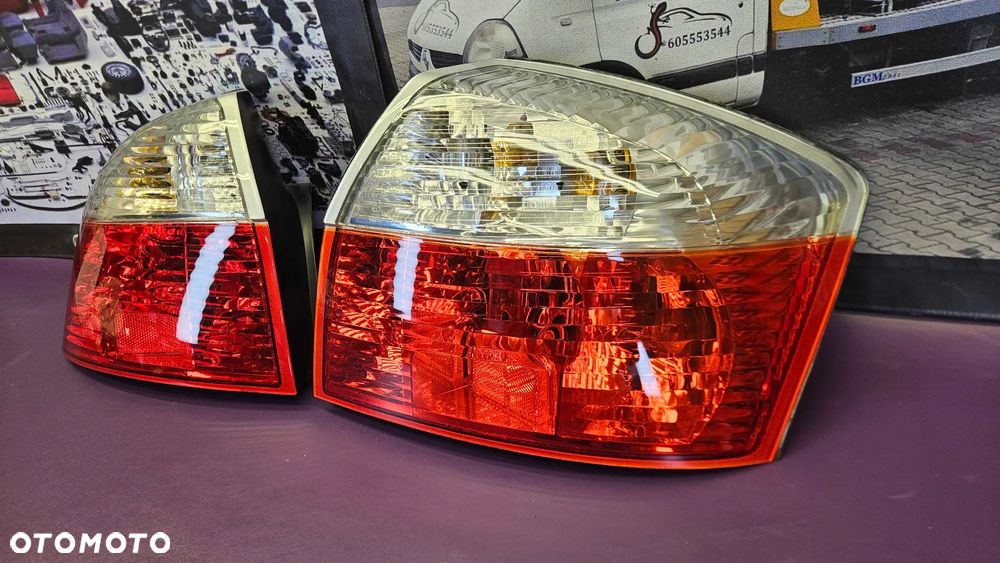 Lampa Lampy Tyl Tylne Lewa Prawa Komplet AUDI A4 B6 Sedan Depo - 3