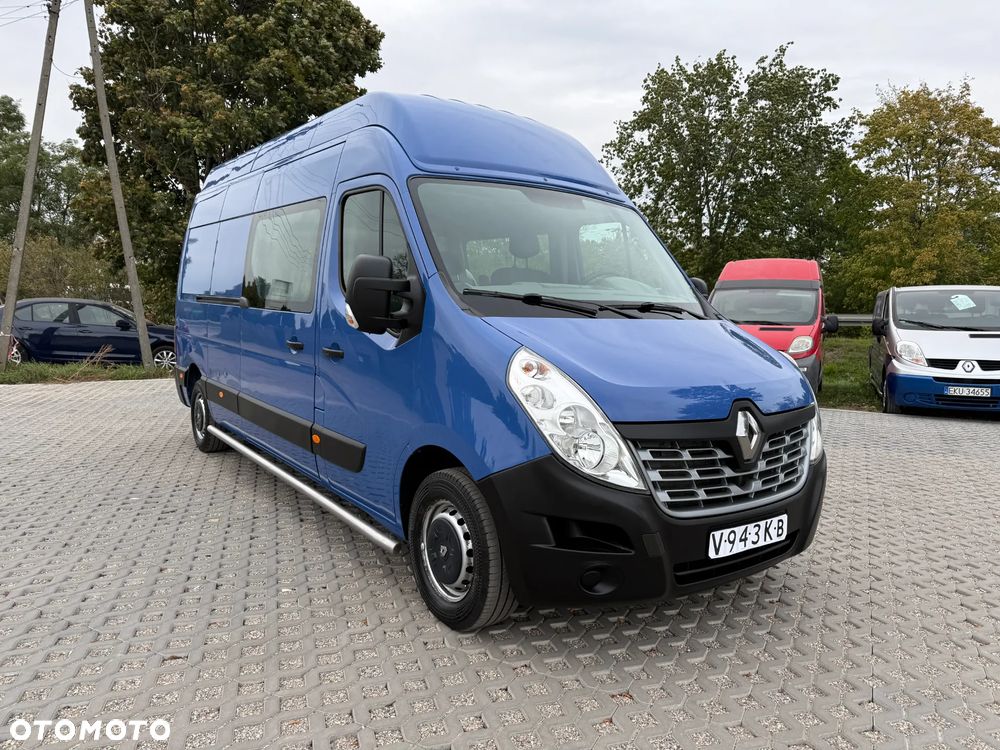 Renault Master MAX Długi Max Wyoski L3H3 2.3 Diesel Brygadówka Faktura VAT 23% 5 Osobowy Klimatyzacja Tempomat - 15