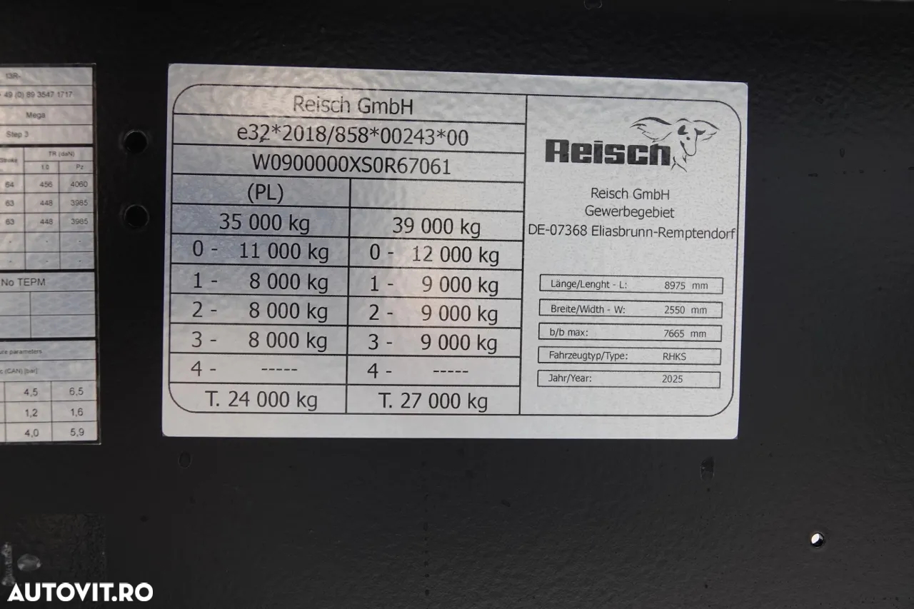 Reisch BASCULATOR REISCH 31 mc / RHKS / 8 MM POTEA / NOU-NOU / AXIE LIFTATOR / AXI SAF / NEUTILIZAT - 21