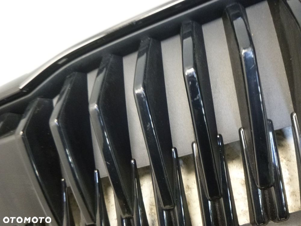 SKODA FABIA IV 4 6VA GRILL ATRAPA CHŁODNICY MIEJSCE NA RADAR KRATKA CZARNY ORYGINAŁ - 8