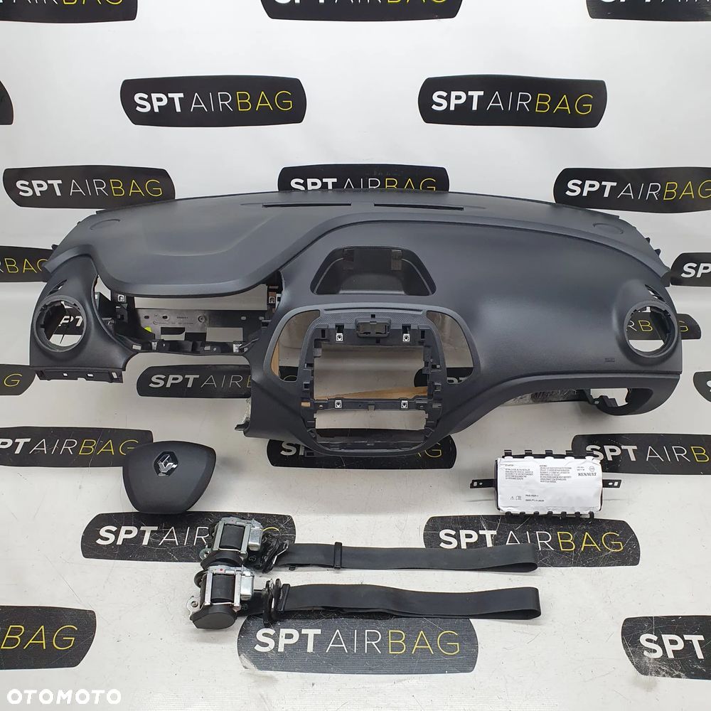 RENAULT CAPTUR I FAZA I DESKA ROZDZIELCZA KONSOLA KOKPIT PULPIT PODUSZKI AIRBAG AIR BAG PASY KIT SET - 1