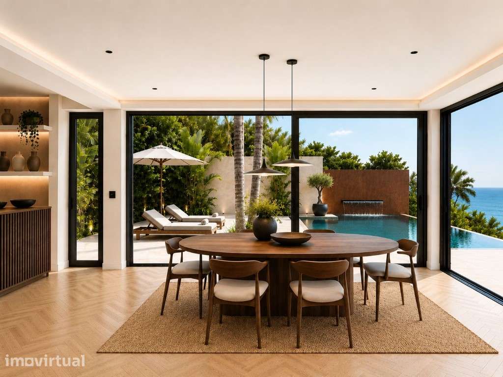 Moradia T4 com Piscina e Vista mar em Murtinheira a 350m da praia - Grande imagem: 3/9