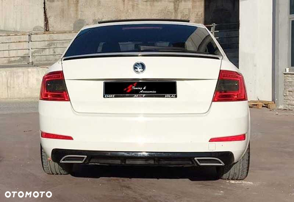 skoda octavia 3 13-17 splitter dokładka tylna zderzaka spojler