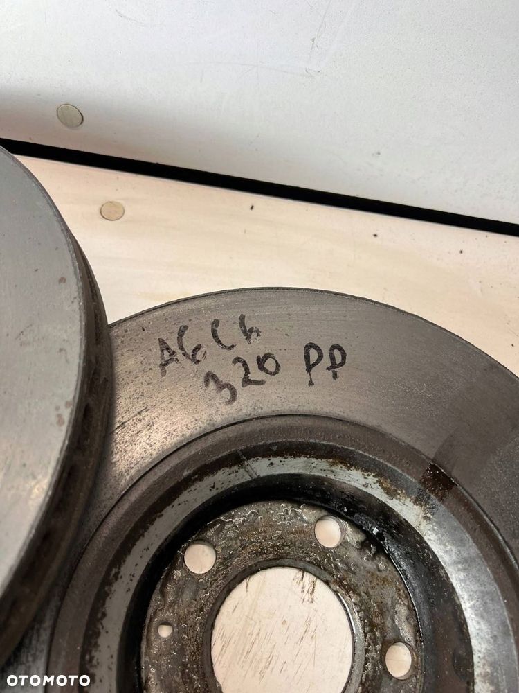 Tarcza hamulca przedniego 320mm Audi A6 S6 C6 4F 2010 PPRZÓD KOMPLET - 3