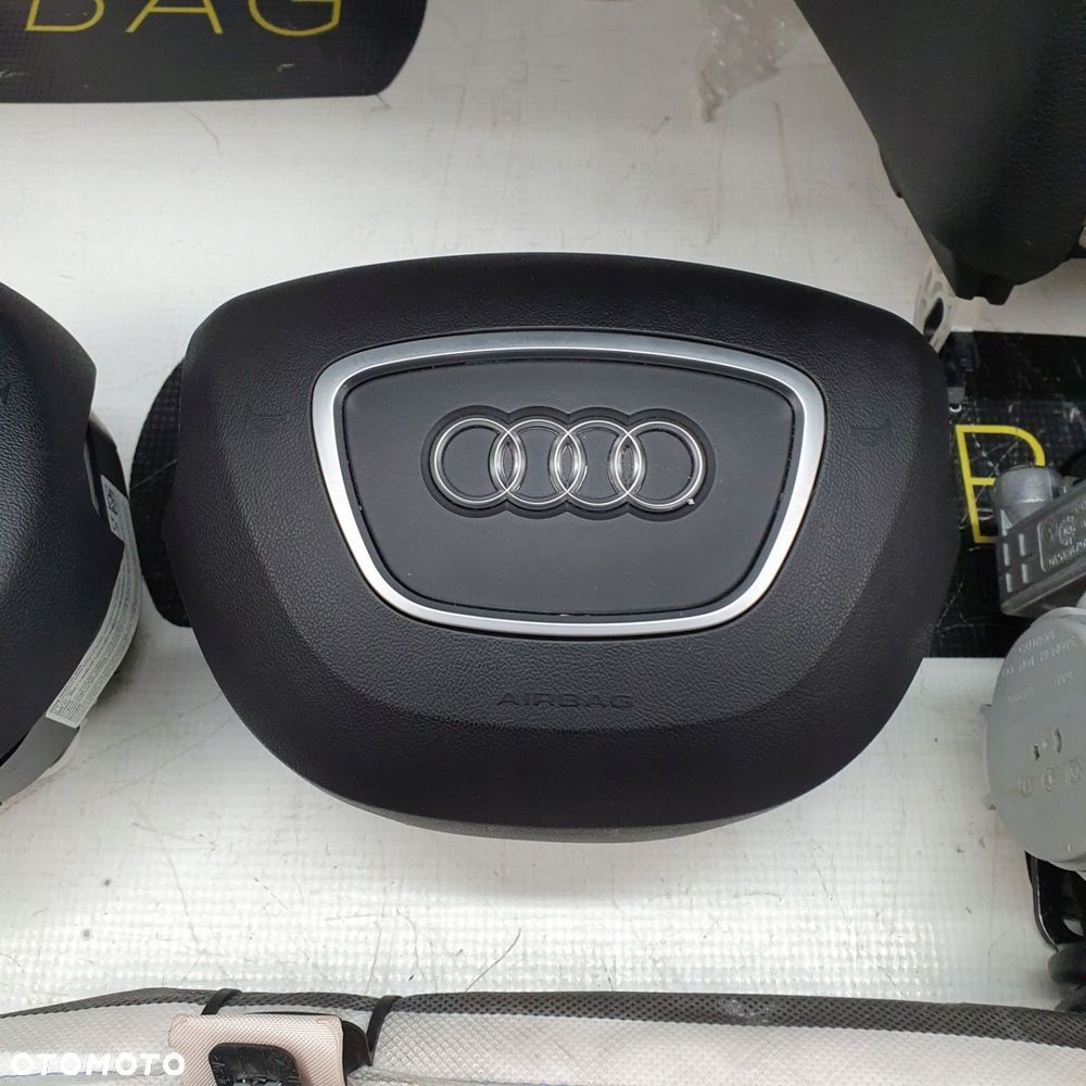 AUDI Q5 8R LIFT DESKA ROZDZIELCZA KONSOLA KOKPIT PULPIT PODUSZKI AIRBAG AIR BAG PASY KURTYNY KIT SET - 9