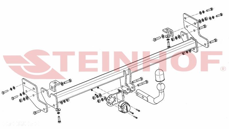 Hak Holowniczy + MODUŁ 7PIN do Kia Soul od 2014 do 2018 - 2