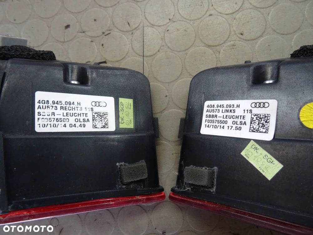 4G8945094H 4G8945093H lampy tyl LED MATRIX Audi A7 C7 Lift czesci - 2