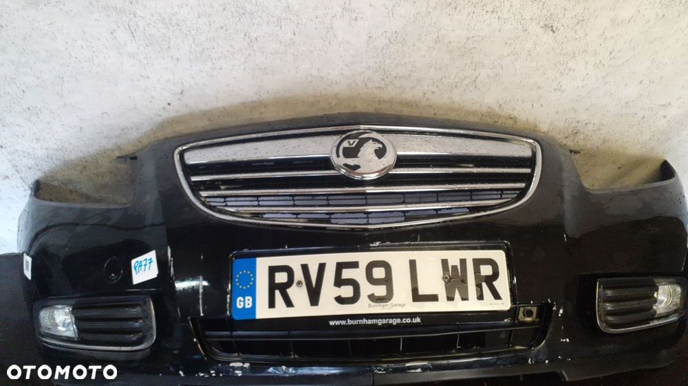 ^ ZDERZAK PRZÓD PRZEDNI DO OPEL INSIGNIA A 1 I Z20R CZARNY HALOGENY