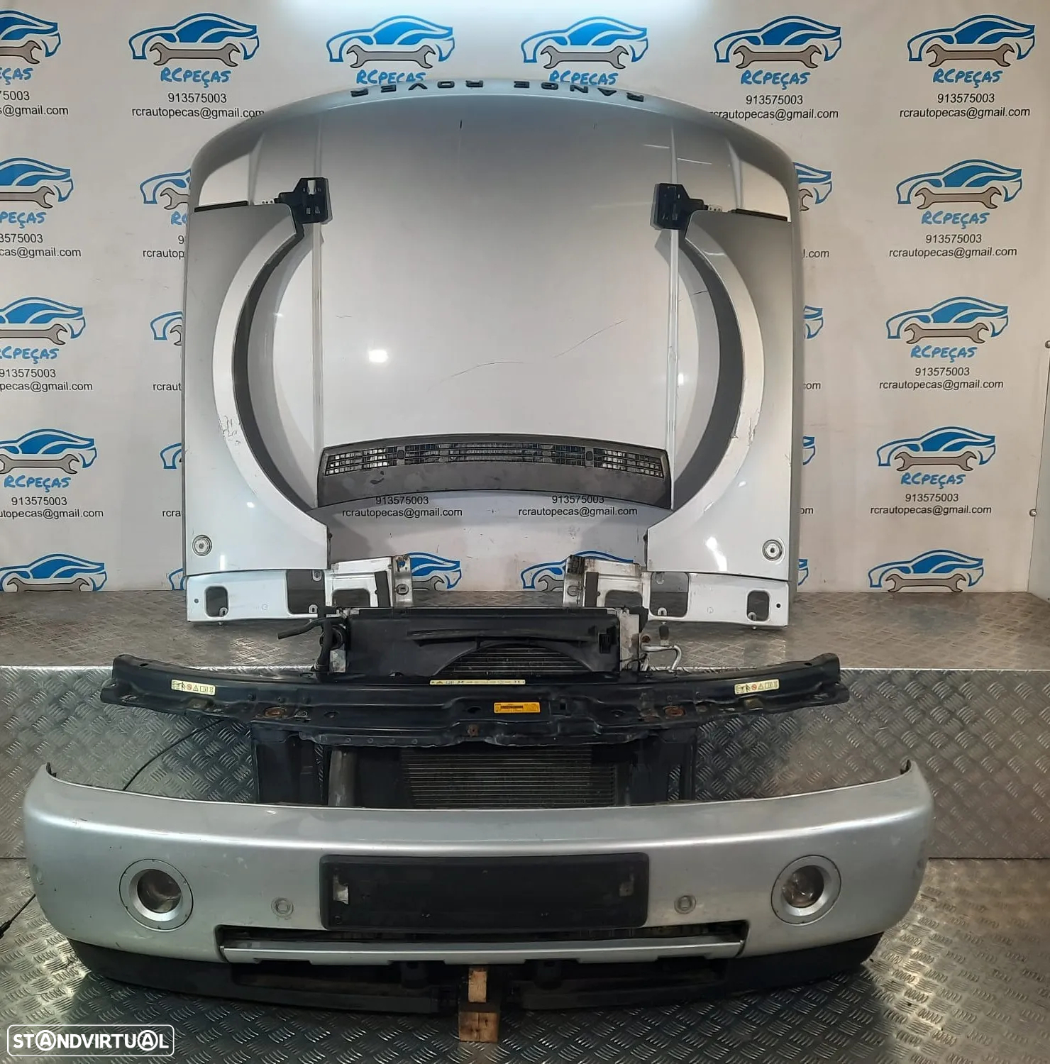 FRENTE COMPLETA LAND ROVER RANGE ROVER SPORT III 3 MK3 L322 CAPOT PARACHOQUES GUARDA-LAMAS OTICAS XENON RADIADOR VENTILADOR FRENTE FIBRA REFORÇO - 14