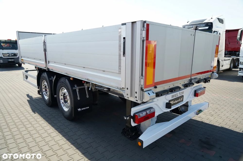 Wielton PRZYCZEPA BURTOWA / DO BUDOWLANKI / NOWA / DOSTĘPNA OD RĘKI / WAGA: 3800 KG / ALUFELGI - 3