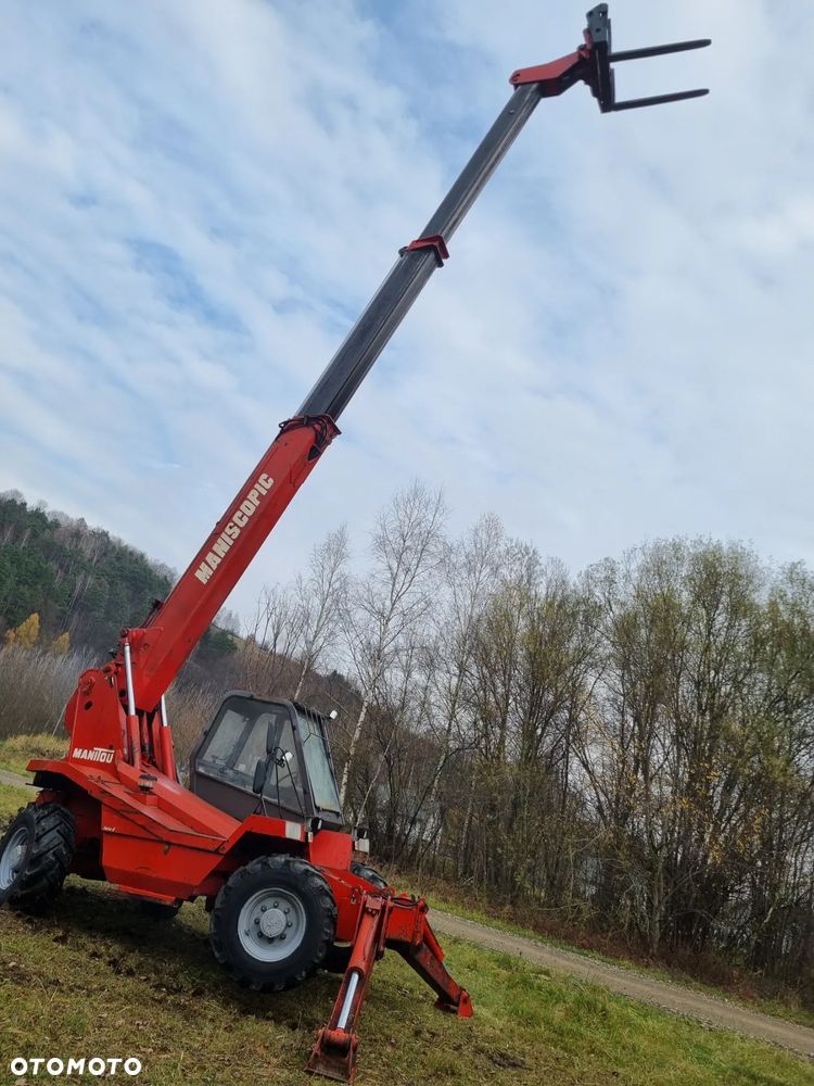 Manitou MT1230.SCP Ładowarka Teleskopowa z podporami 4x4. 13metrów Wysięg! Udzwig 3 tony. Silnik Perkins 4cyl. Import Norwegia! Perfekt stan! 3tryby skrętu. 4 biegi REWERS  Oryginał! Opony ładne. Potężna moc! - 4