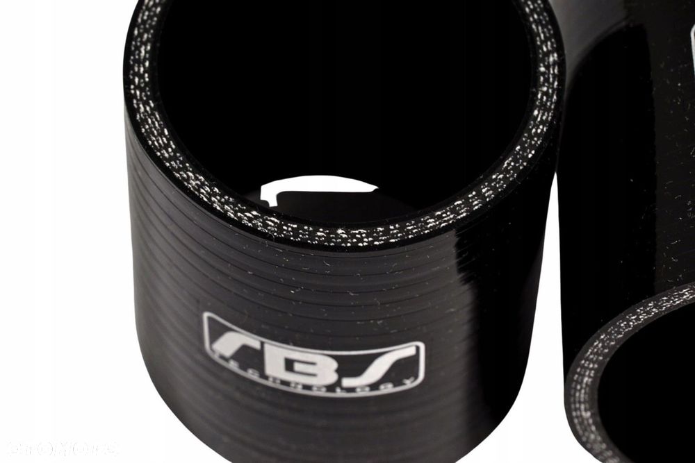 KOLANO SILIKONOWE 90" 57MM CZARNE - 2