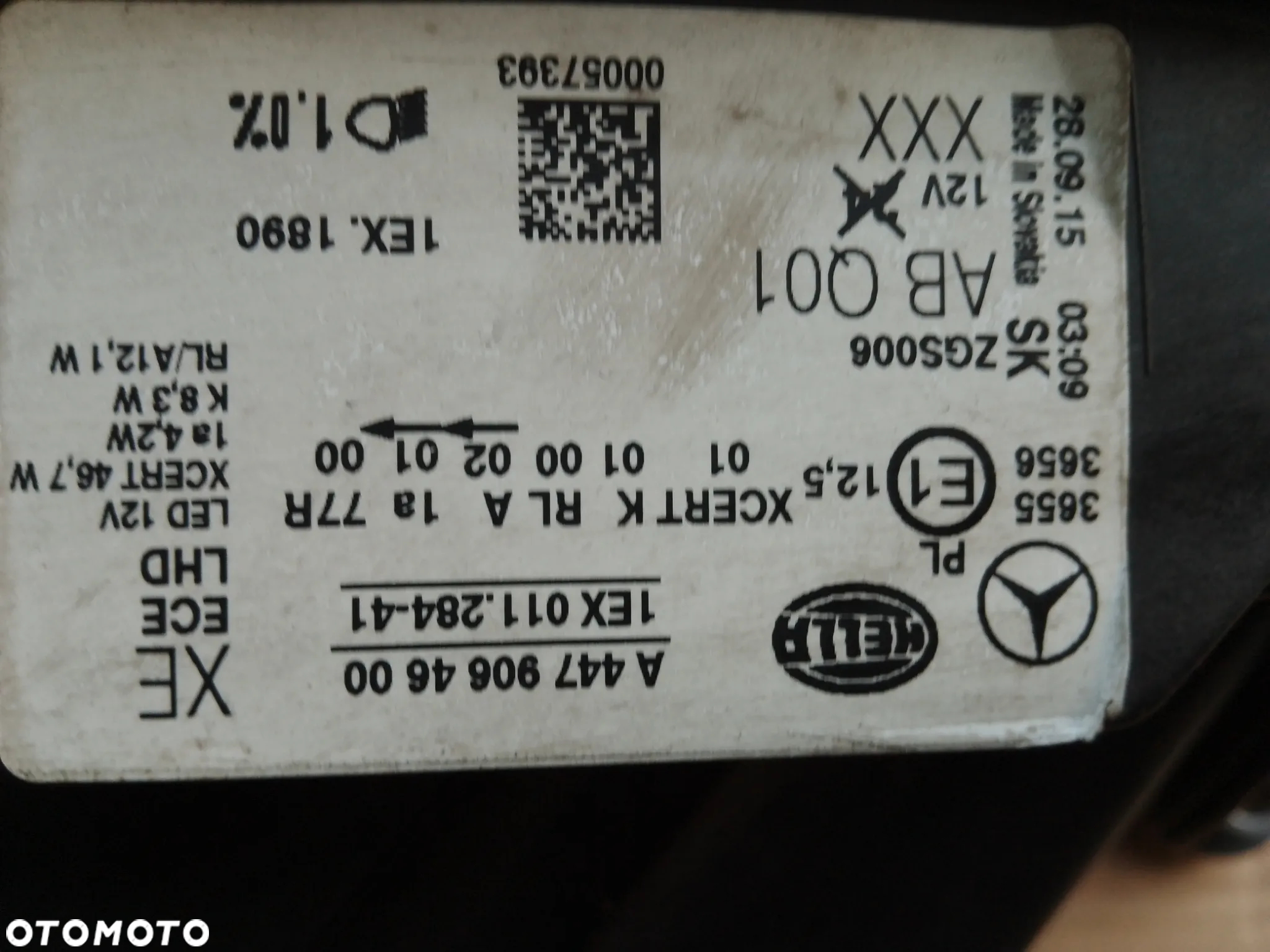 LAMPA LEWA A447 V-KLASA PRZÓD A4479064600 MERCEDES VKLASA - 10