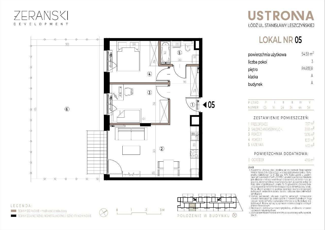 USTRONNA | Mieszkanie 3 pokojowe w pobliżu CZMP i parków
