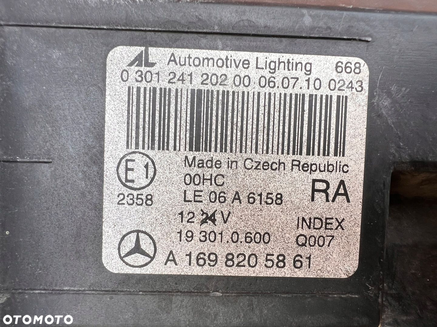 Lampa przednia MERCEDES A KLASA W169 LIFT PRAWA EUROPA AL - 3