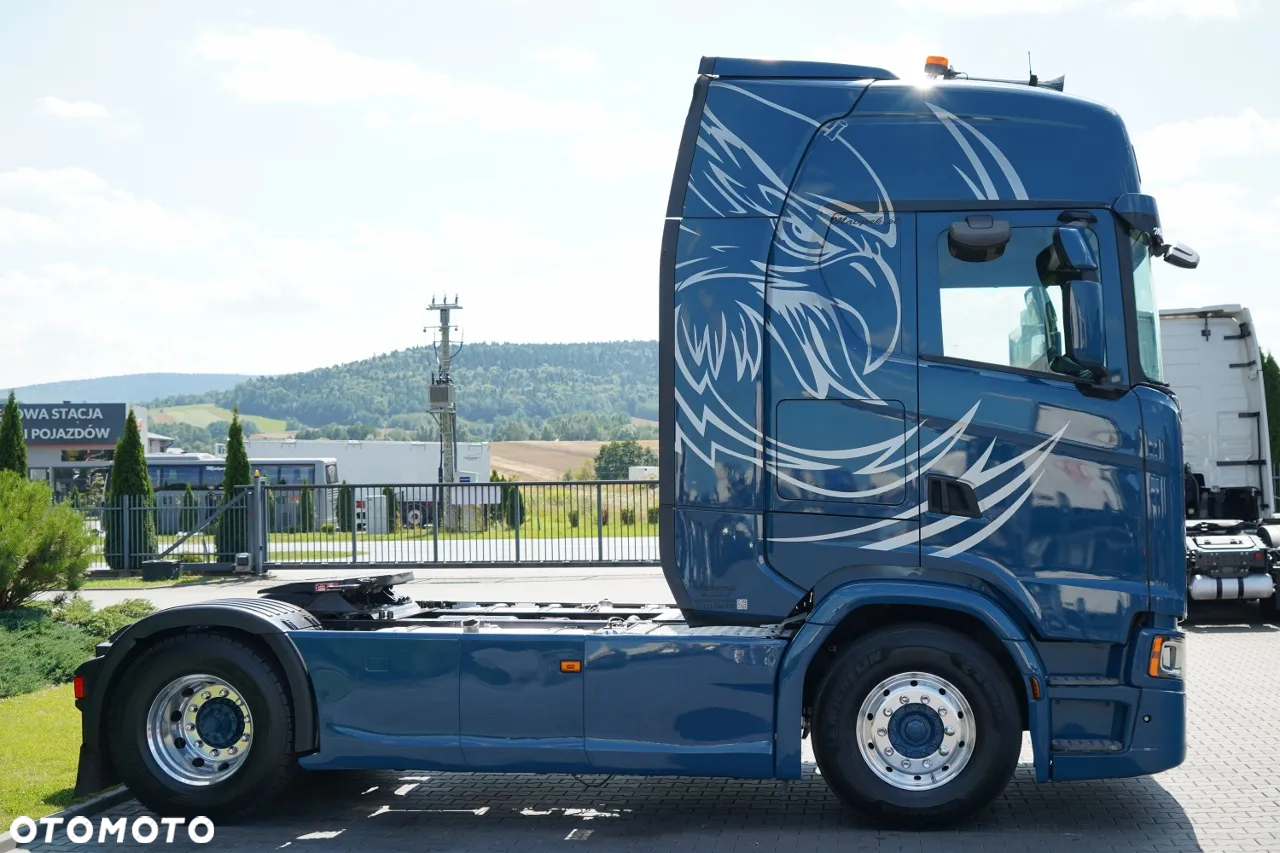 Scania S 500 / RETARDER / KLIMA POSTOJOWA / CAŁA NA PODUSZKACH  / OPONY 100% / ALUFELGI / BOGATE WYPOSAŻENIE / SPROWADZONA / PO KONTRAKCIE SERWISOWYM - 9