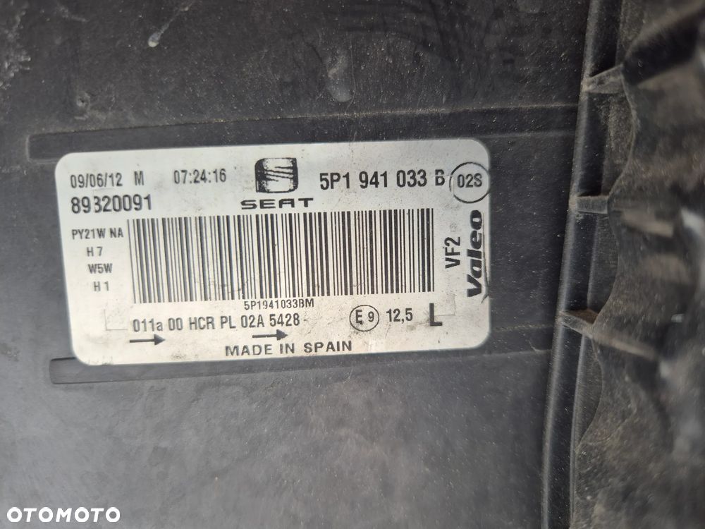 Seat Leon II Lift Altea Toledo komplet lamp.Valeo.Idealne. - 9