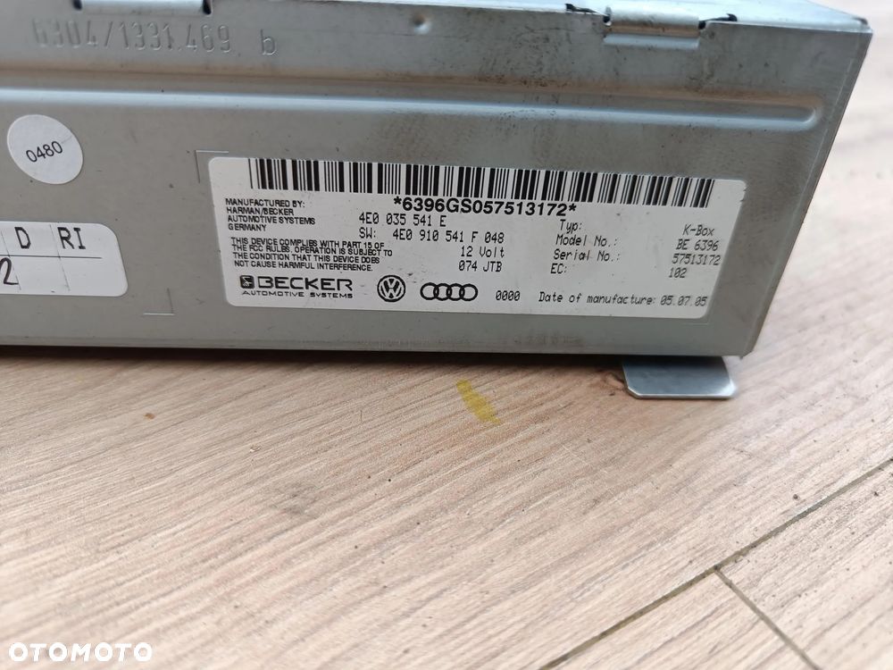 AUDI A8 D3 MODUŁ RADIA TUNER 4E0035541E SPRAWNY - 2