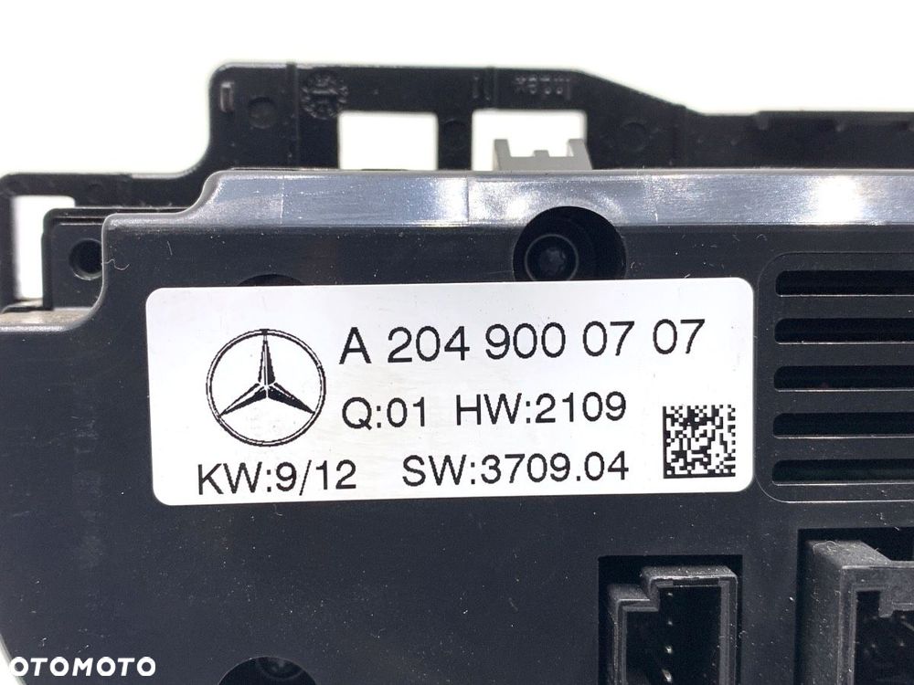 PANEL STEROWANIA NAWIEWU MERCEDES-BENZ KLASA GLK (X204) 2008 - 2015 220 CDI (204.902) 125 kW [170 - 5