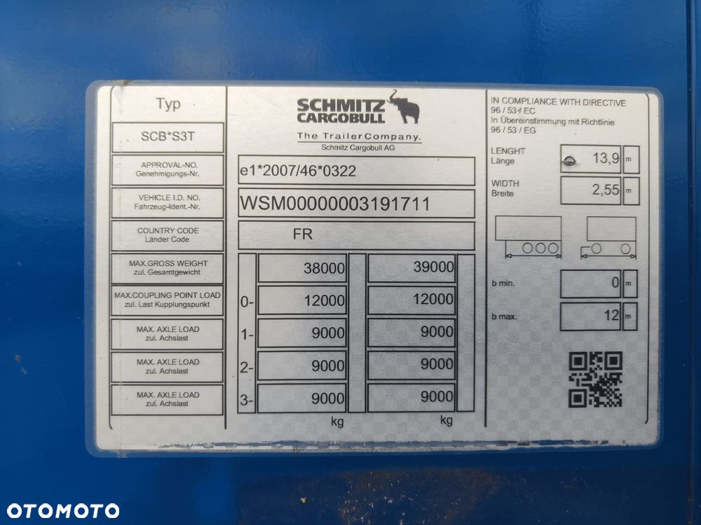 Schmitz Cargobull FIRANKA / OSIE SCHMITZ / PODNOSZONY DACH - 23