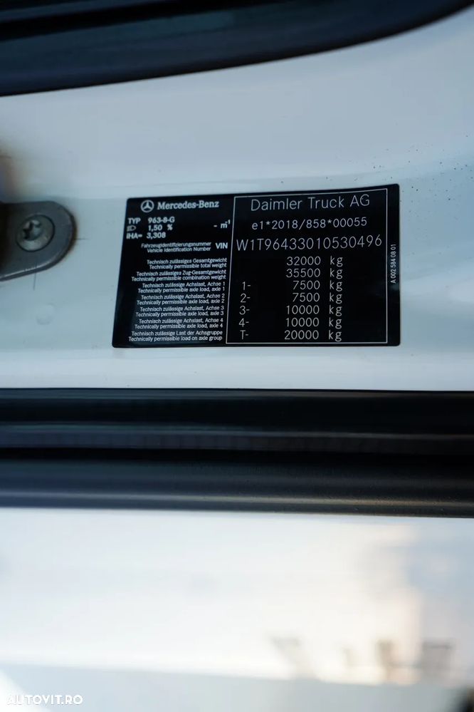 Mercedes-Benz AROCS 3240 / 9M3 BETONIERĂ / 8x4 / BETONIERĂ / AUTOMATĂ / CAMERĂ / JANTE DIN ALIAJ / - 35