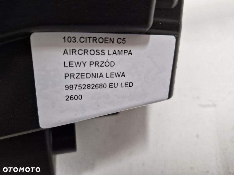 citroen c5 e-c5 aircross ii 2 lampa lewy przód lewa reflektor led eu 9875282680 - 3
