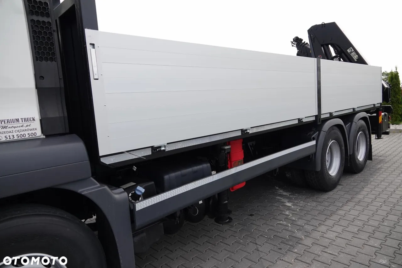 MAN TGS 26.320 / 6X4 / SKRZYNIOWY 6.5 M + HDS HIAB 188 BS-3 / MAX UDŹWIG: 4 900 KG / STEROWANIE RADIOWE / ROTATOR / EURO 6 - 12