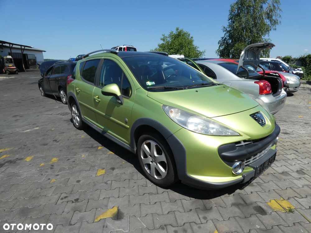 PEUGEOT 207 SW *SAMOCHÓD NA CZĘŚCI*KAR (Jaune Lacerta ) / MASKA, LAMPA, DRZWI,ABS,PRZEKŁADNIA, KLAPA, BELKA, DESKA, FOTELE, KANAPA, ĆWIARTKA KIEROWNICA, ZAWIESZENIE, KOMPLETNY TYŁ, LICZNIK, ZEGARY - 1