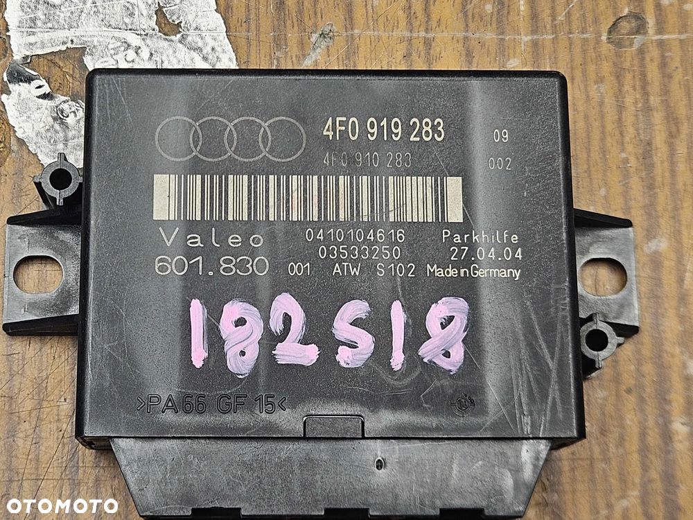 Moduł Sterownik 4F0919283 4F0910283 Komputer Czujniki Parktronik Parkowania PDC Audi A6 C6 Sedan Kombi - 2