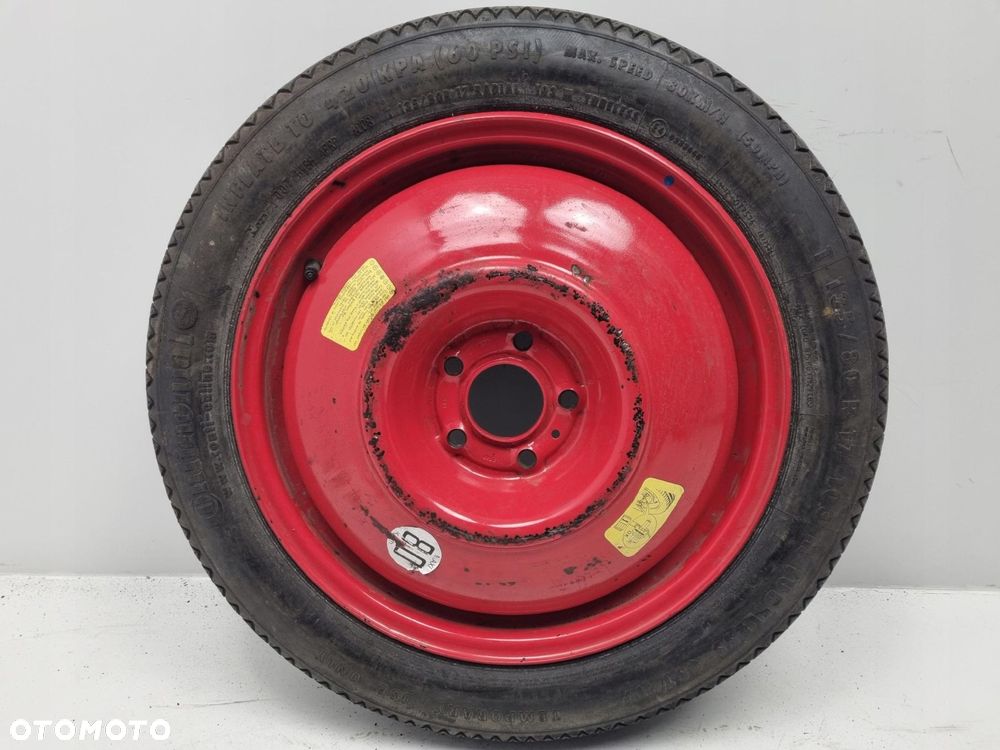 KOŁO DOJAZDOWE ZAPASOWE Peugeot 407 607 dojazdówka 135/80 R17 5x108 4JX17 - 2