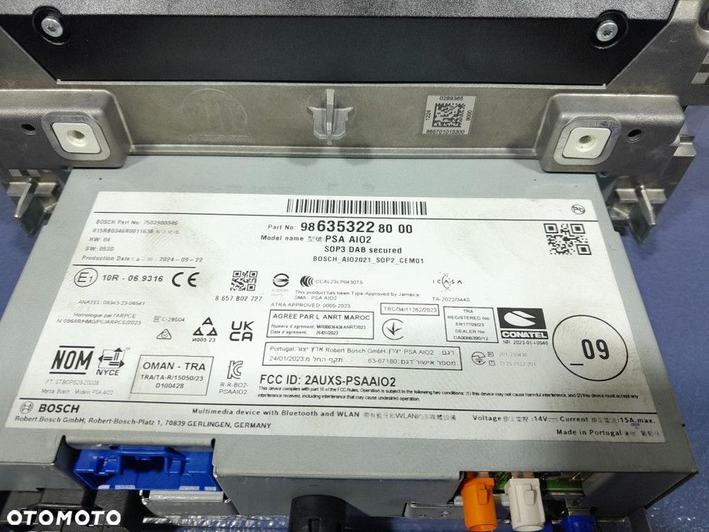 OPEL CORSA F LIFT RADIO I NAWIGACJA 9863532280 - 5