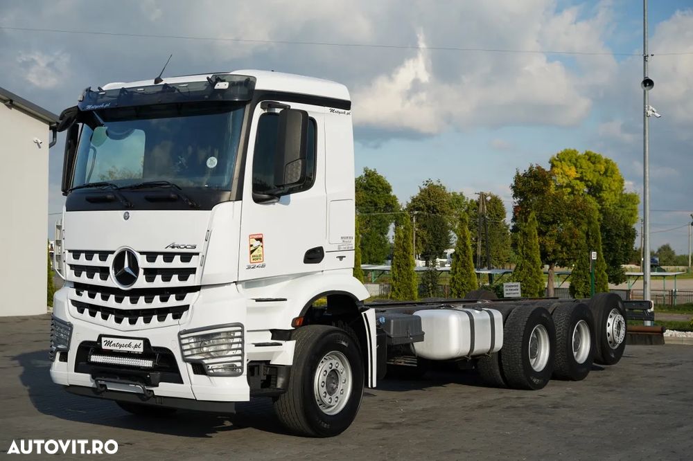 Mercedes-Benz AROCS 3248 / 8X4 / TRIDEM / ȘASIU 8M / DIRECȚIE ȘI PUNȚĂ RIDICABILĂ / RETARDER - 3