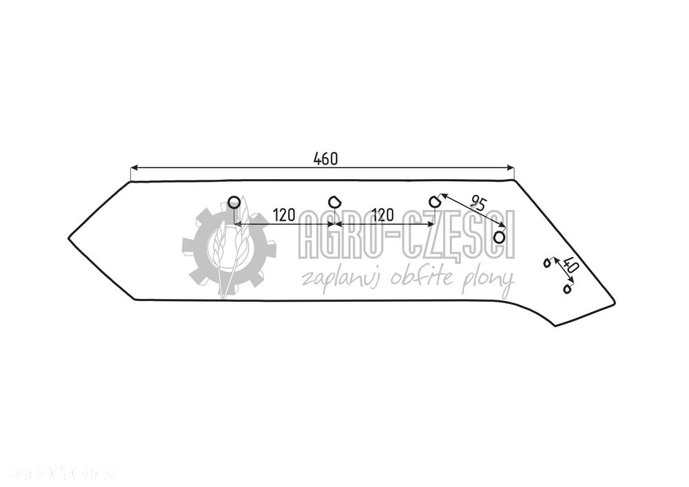 KVERNELAND LEMIESZ 18" 073080 PRAWY / LEWY 073081 iQ PARTS - 3