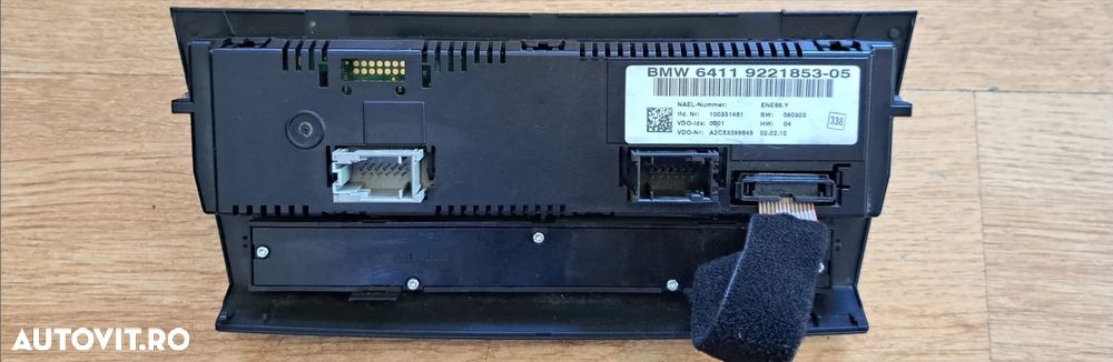 Panou butoane control clima ac aer conditionat Original BMW E81 E87 LCI E82 E88 E90+LCI E91+LCI E92+LCI E93+LCI E84 - 2