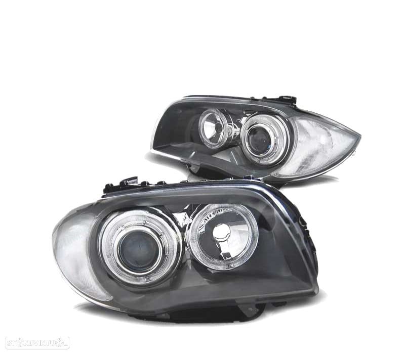 FARÓIS BMW E81 E87 E82 E88 04-11 ANGEL EYES LED - 2