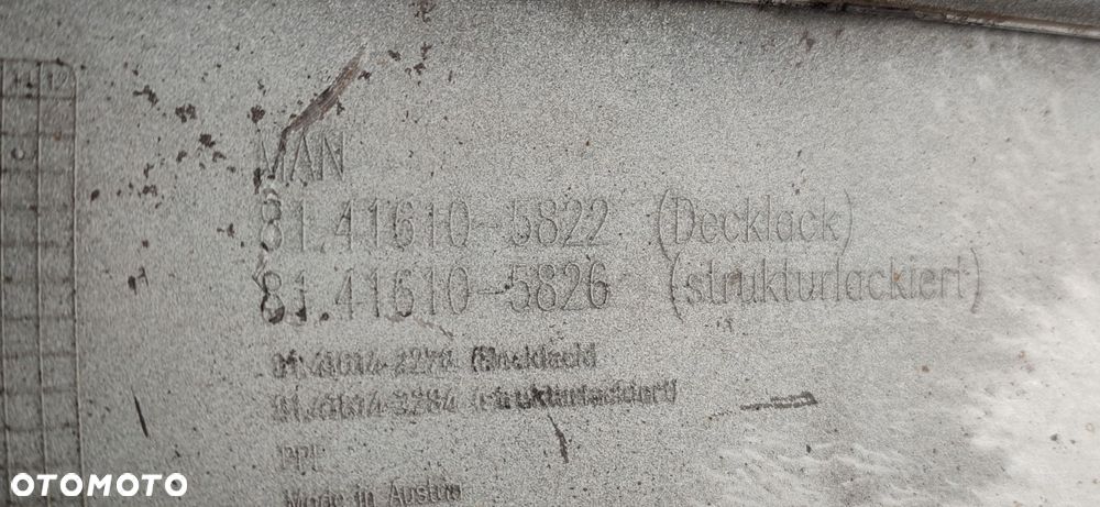 PRAWY NAROŻNIK LISTWA PRZÓD MAN TGX 81416105822 - 12