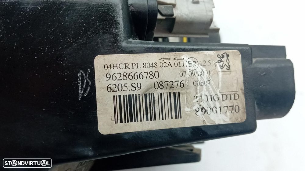 Ótica / farol direita PEUGEOT 206 CC (2D) - 7