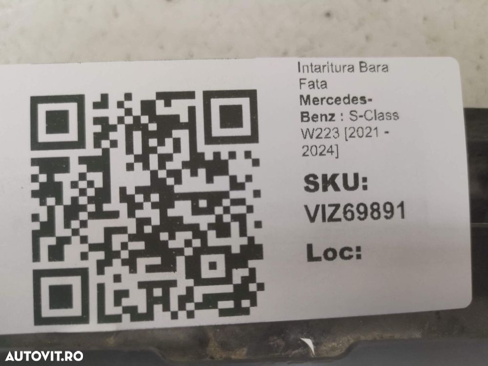 Intaritura Bara Fata Mercedes-Benz S-Class W223 2021 2022 2023 2024 Or - 8