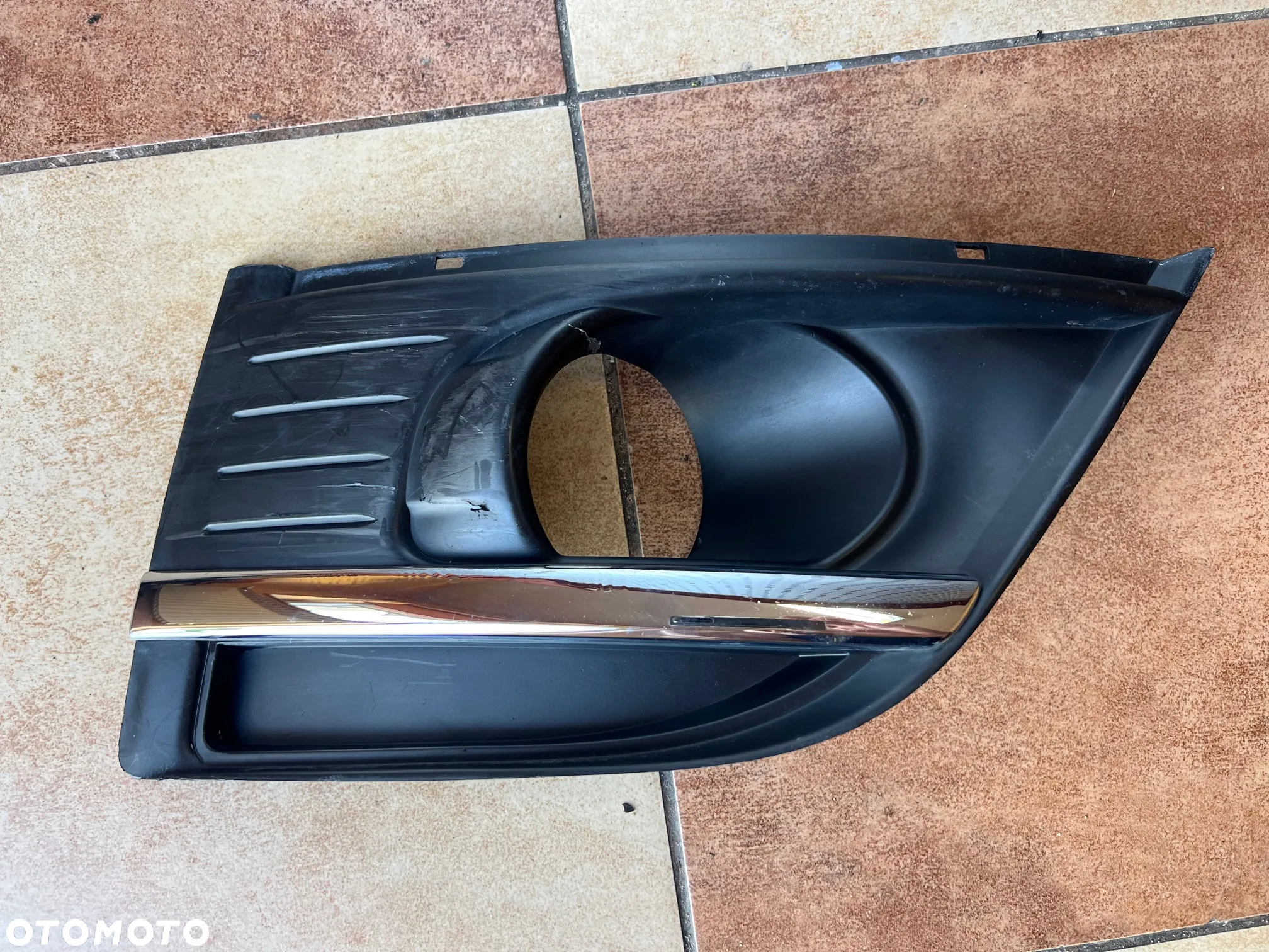 KRATKA HALOGENU ZAŚLEPKA ZDERZAKA CHROM PRZÓD PRZEDNIA PRAWA LEWA CITROEN C4 PICASSO I GRAND PICASSO 2007-2013 9680404177 9680404077 - 5