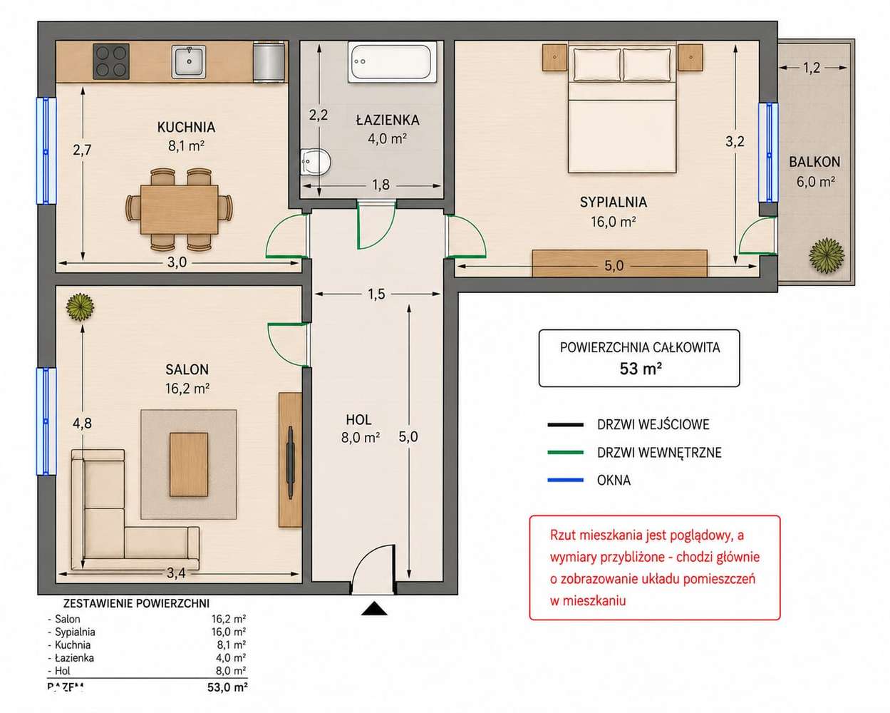 Mieszkanie 53 m² w Ursusie, ul. Pużaka 7, piwnica, garaż opcjonalnie