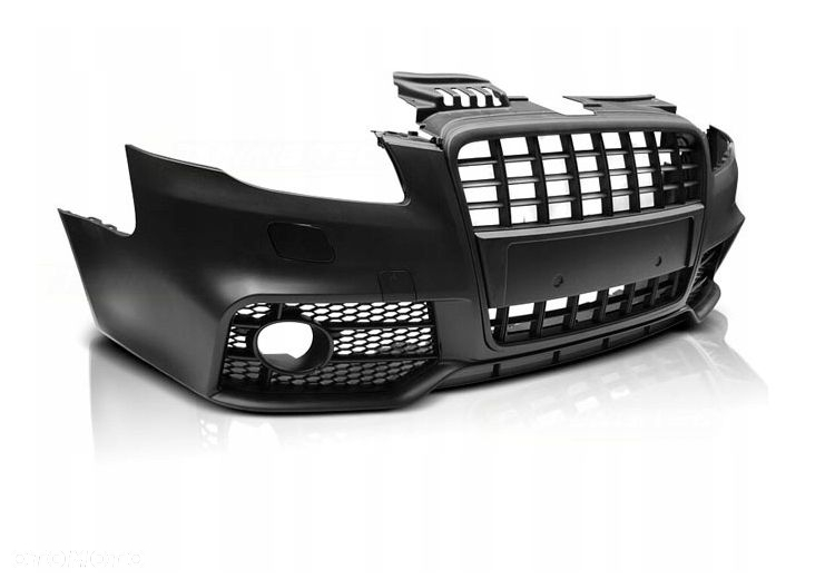 ZDERZAK PRZEDNI DO AUDI A4 OD 11.2004 DO 2008 ROKU S-LINE BLACK - 2