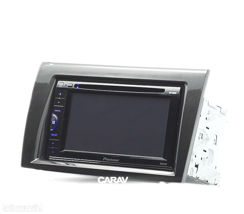 MOLDURA ADAPTADOR PRETO PARA RADIO 2-DIN PARA FIAT BRAVO - 4
