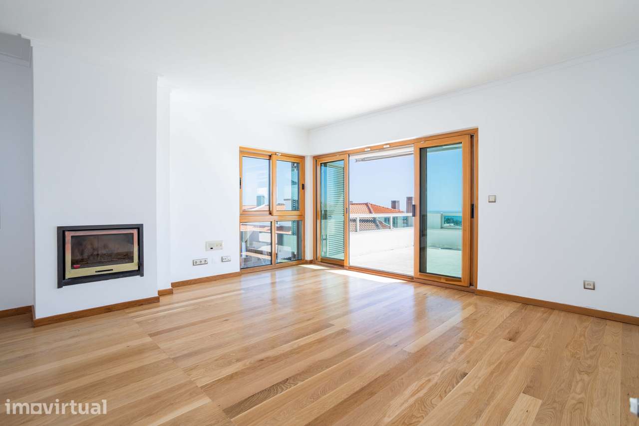 Apartamento T3 | Vista Mar Frontal | Dois Terracos | Condominio Fechad - Grande imagem: 2/43