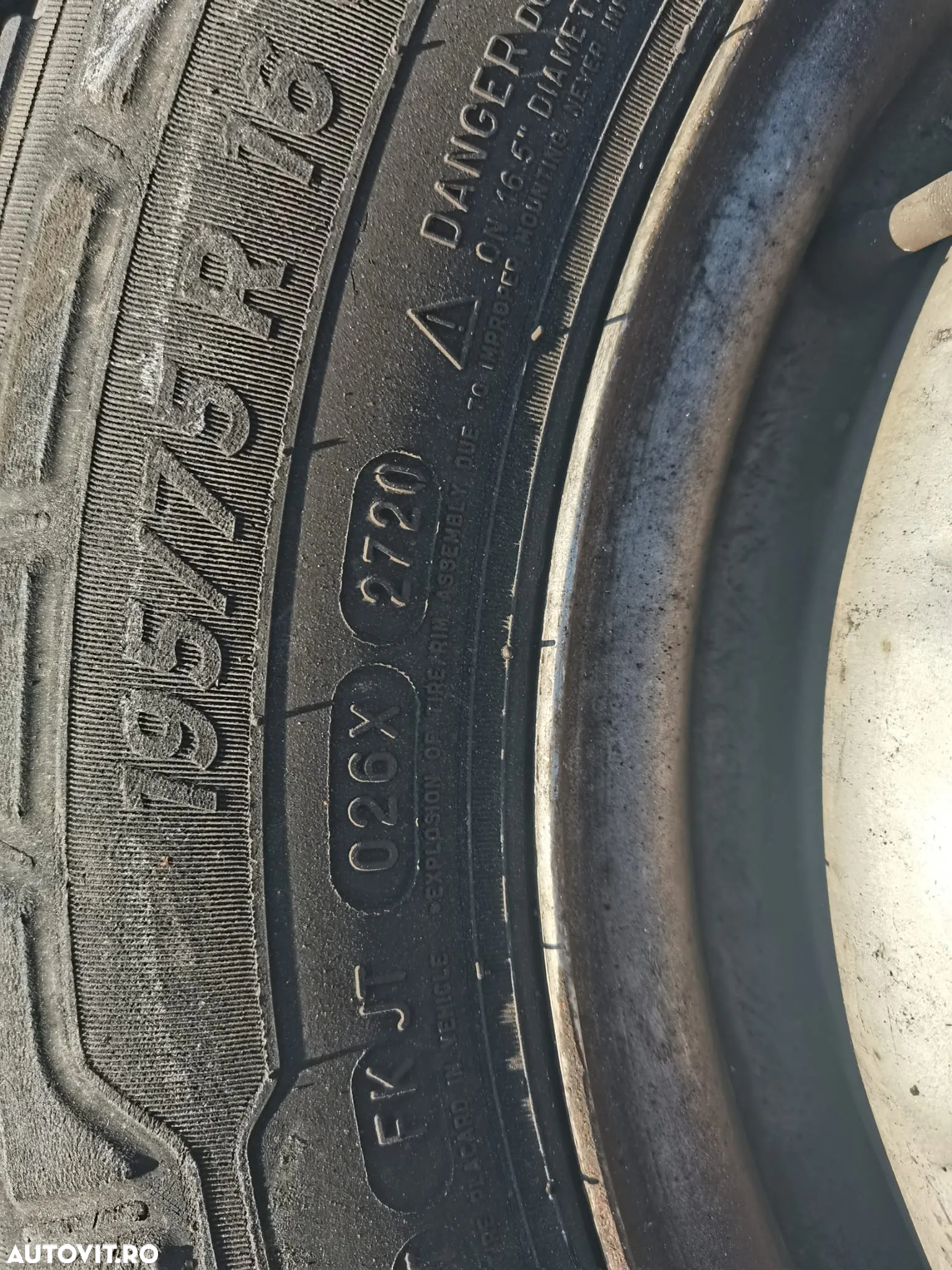 6 Jante echipate cu cauciuc IVECO DAILY 195/75R16C 110/108 R - 2