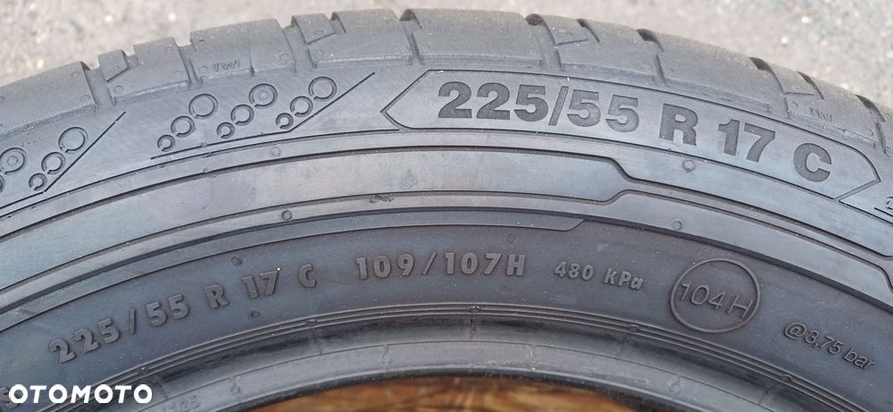 225/55R17C 109/107H CONTINENTAL , dwie opony letnie wzmacniane. - 4