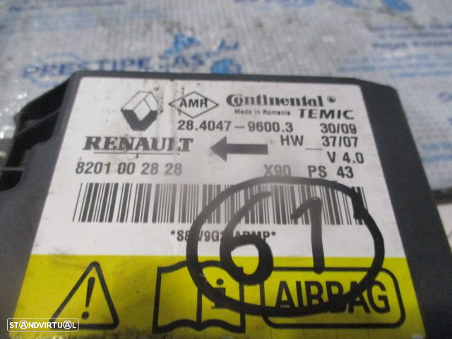 Kit Airbags 8201002828  306777299N 8200823307D  8200785067 DACIA SANDERO 2009 1.4I 75CV 5P VERMELHO SEM TABLIER - 15