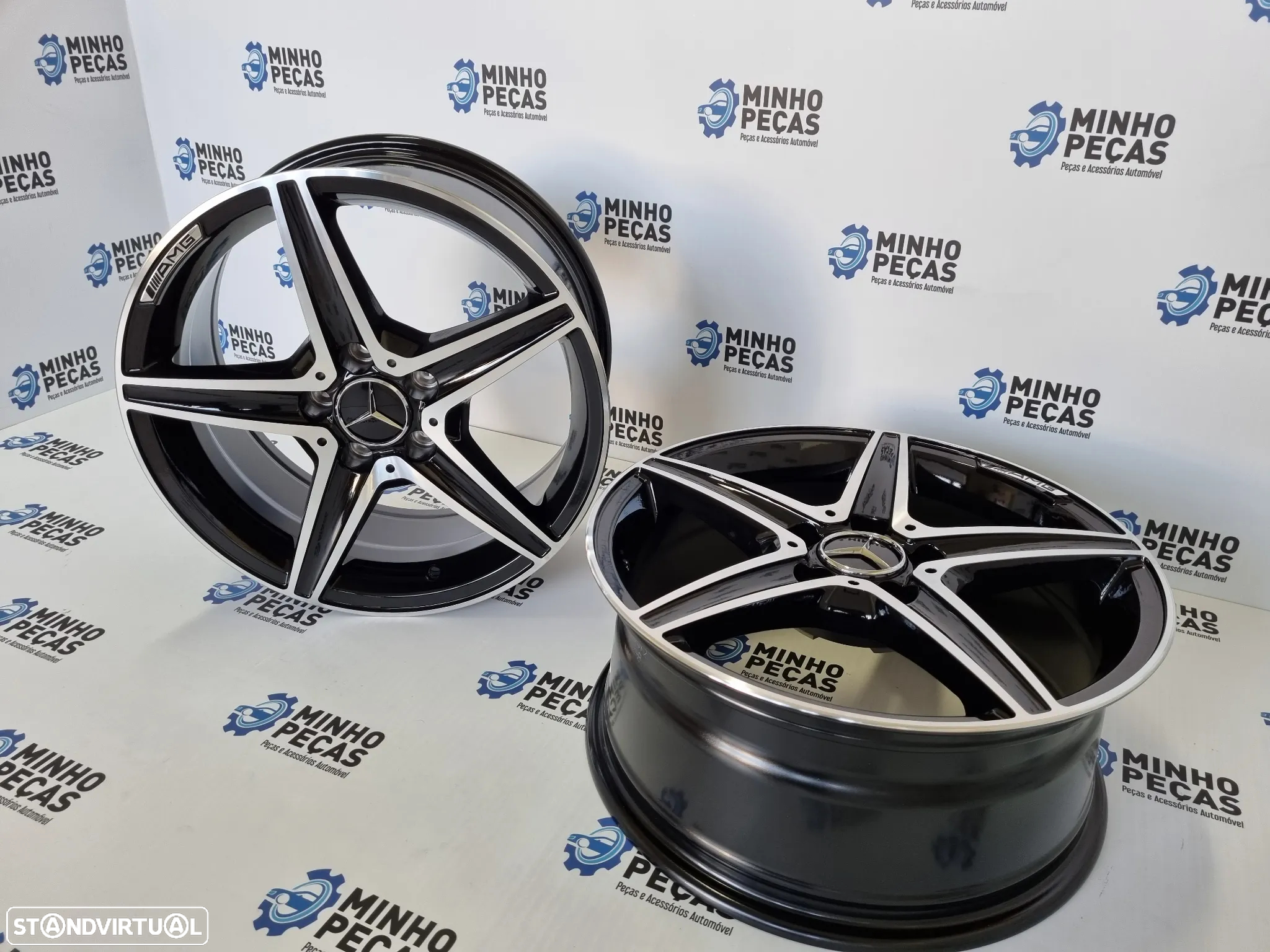 Jantes Mercedes (W205) AMG em 19 Preto Polido - 5