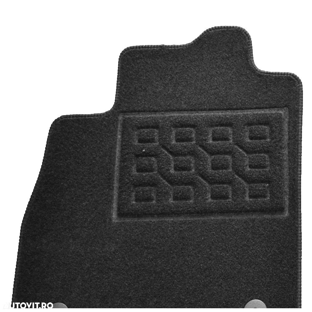 Covorase mocheta Ford Fiesta  3/5usi 2016-, Negru, set de 4 bucati - 1