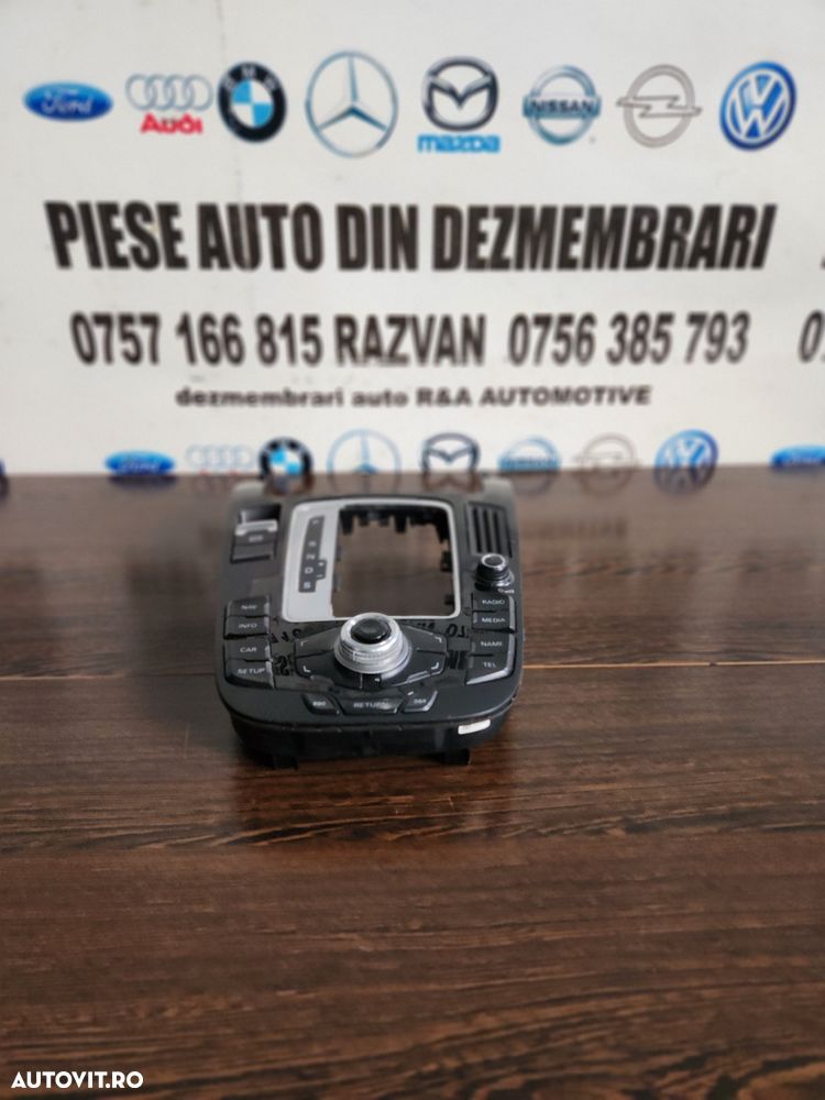 Consola Centrala MMI Volan Stanga Audi A5 8T A4 B8 Completa Cod 8T0919609F Dezmembrez Audi A5 8T 2.7 Tdi Euro 5 Motor CGKA Cutie Automata MMW Bixenon Volan Stanga - Dezmembrari Arad - 2